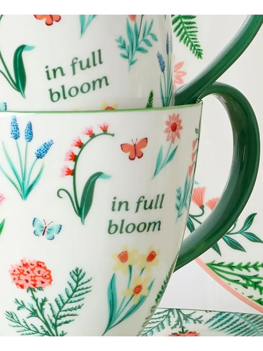 Коллекция посуды First Blooms Oneida — изображение 3 из 4, зеленый