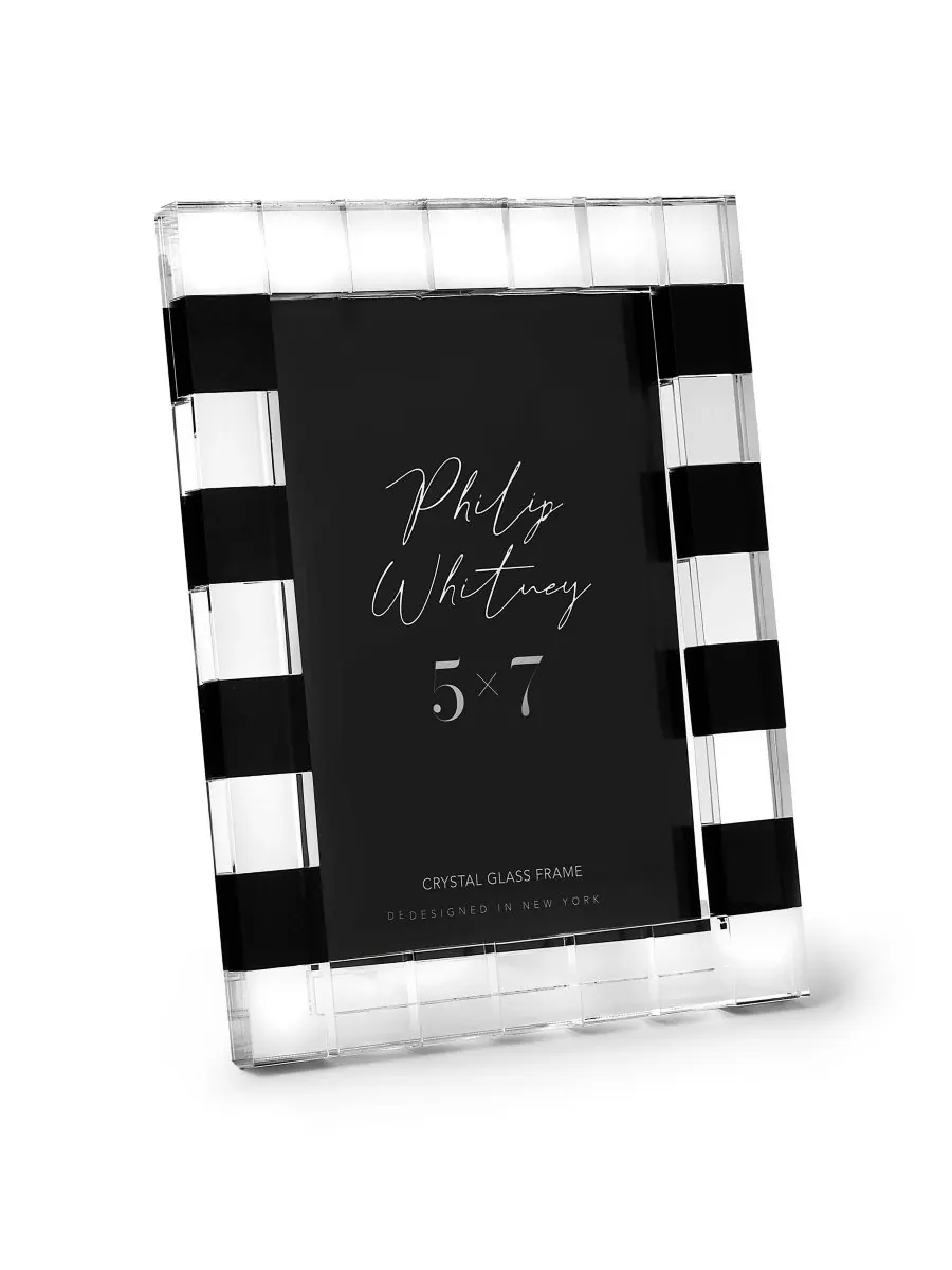 Фоторамка Ella Crystal, 5 x 7 дюймов Philip Whitney — черный