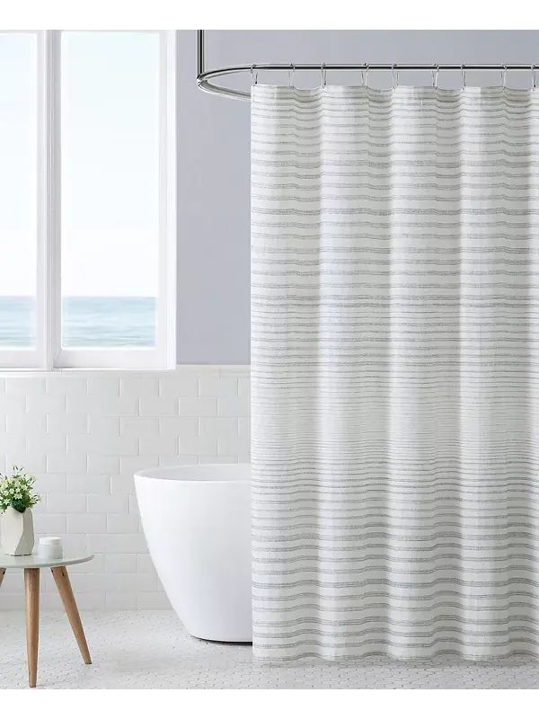Занавеска для душа из ткани «Добби» в полоску, 72 x 72 дюйма Tommy Bahama Home — изображение 1 из 4, мульти