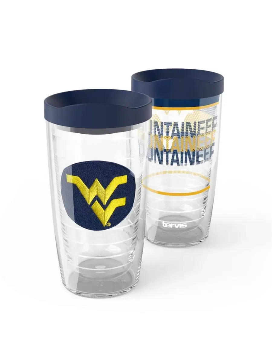 Набор из 2 стаканов Tervis West Virginia Mountaineers Competitor Emblem, 0.47 л, 16 унций, с — изображение 1 из 3, нет цвета