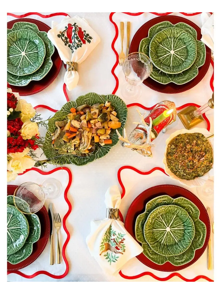 Большое овальное блюдо Cabbage Large Oval Platter Bordallo Pinheiro — изображение 2 из 3, зеленый