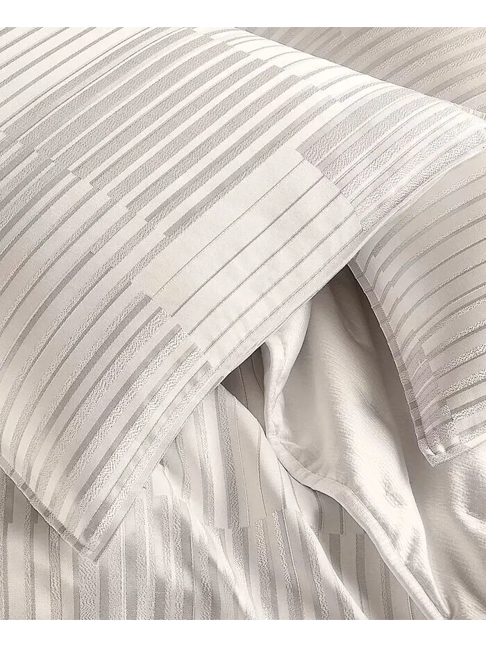 Комплекты пододеяльников Strie цвета металлик Hotel Collection — изображение 4 из 6, белый