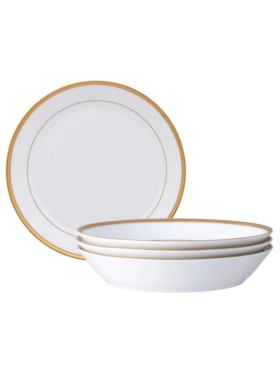 Обеденные тарелки Charlotta Coupe, набор из 4 шт Noritake