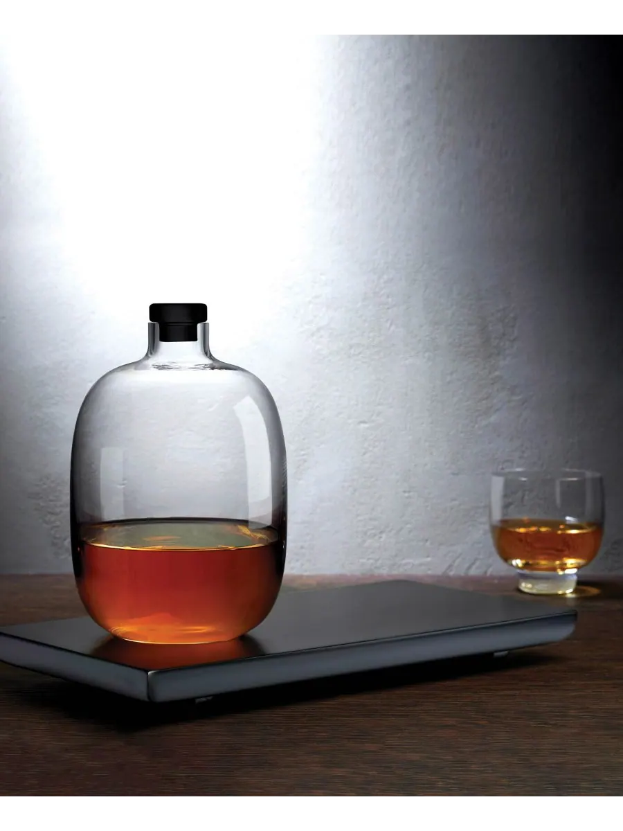 Набор из бутылки и подноса для виски Malt Short Nude Glass — изображение 2 из 2, прозрачный