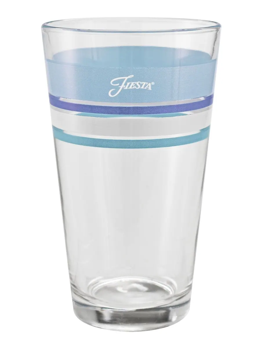 Набор из 4 бокалов Coastal Blues Edgeline Tapered Cooler Glasses Fiesta — изображение 2 из 3, небесный