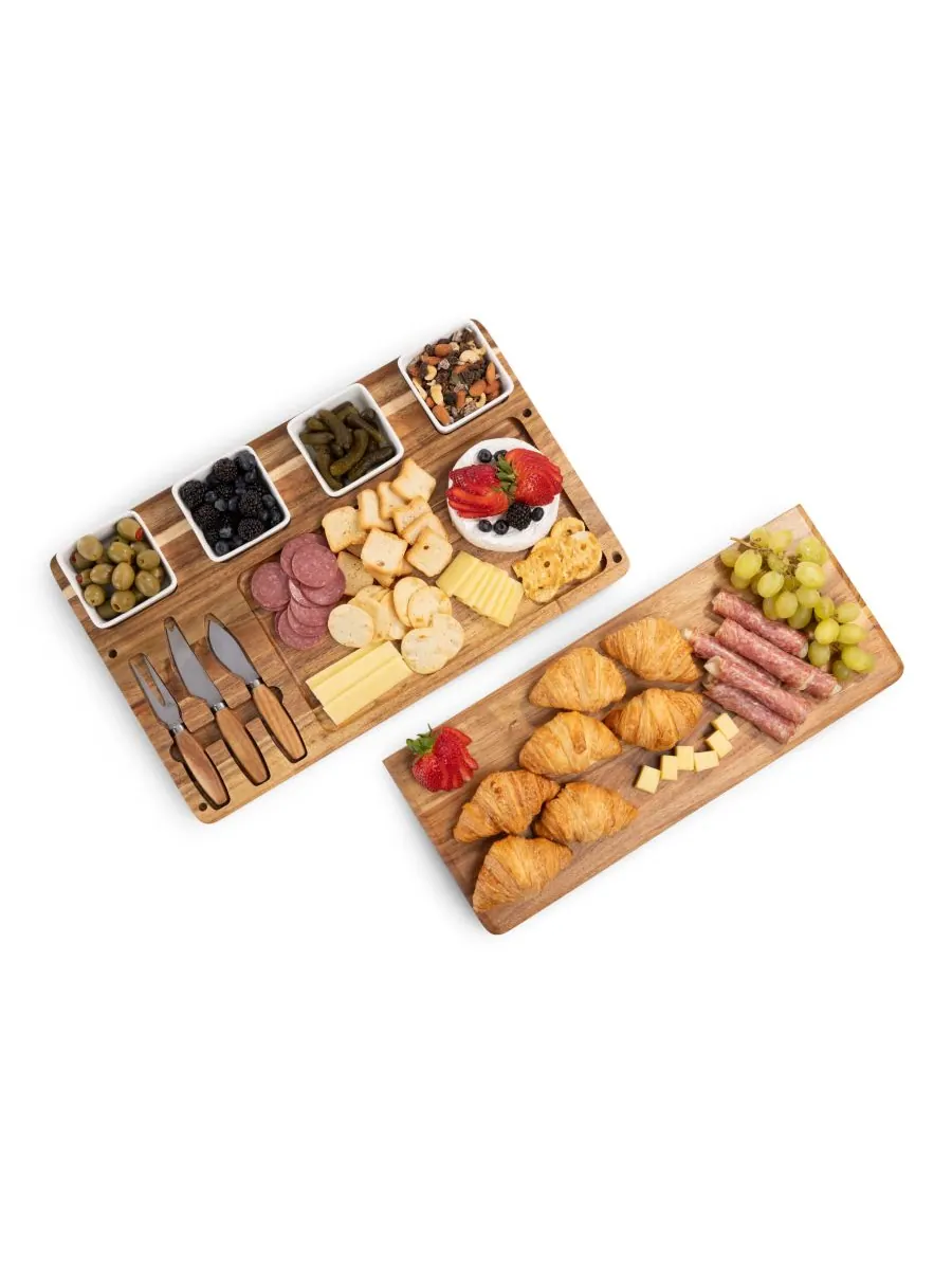 Набор для приготовления сырной тапас Picada с мисочками для соусов Toscana — изображение 9 из 10, коричневый