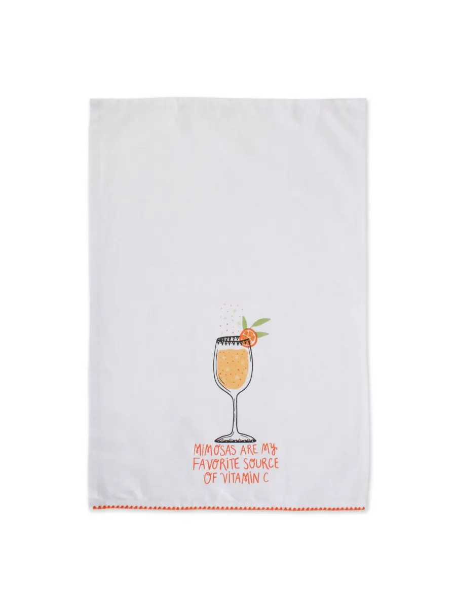Набор из 4 бокалов Pop Fizz Home Collection Sassy Cocktails, 18 x 28 дюймов Design Imports — изображение 3 из 10, белый
