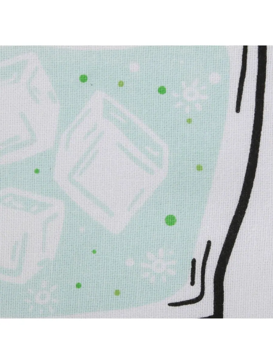 Набор из 4 бокалов Pop Fizz Home Collection Sassy Cocktails, 18 x 28 дюймов Design Imports — изображение 6 из 10, белый