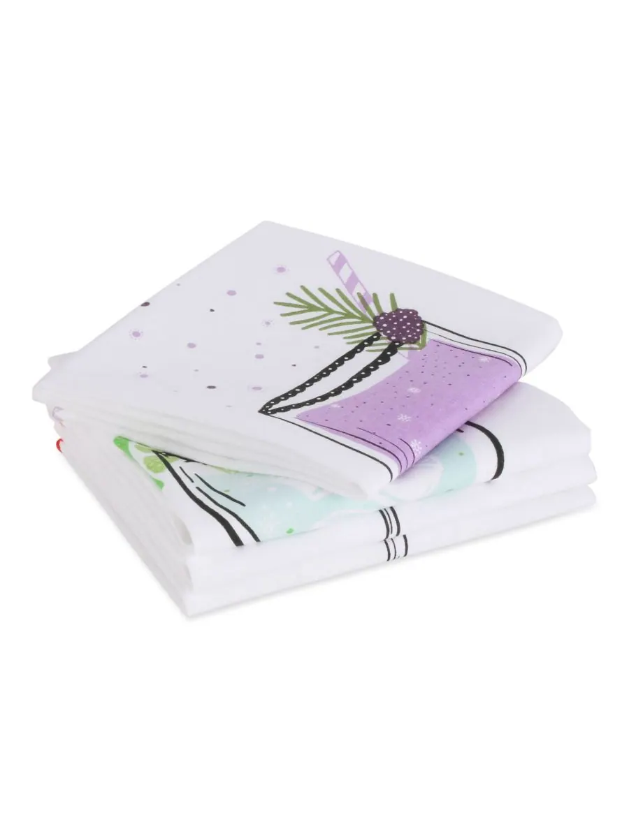 Набор из 4 бокалов Pop Fizz Home Collection Sassy Cocktails, 18 x 28 дюймов Design Imports — изображение 9 из 10, белый