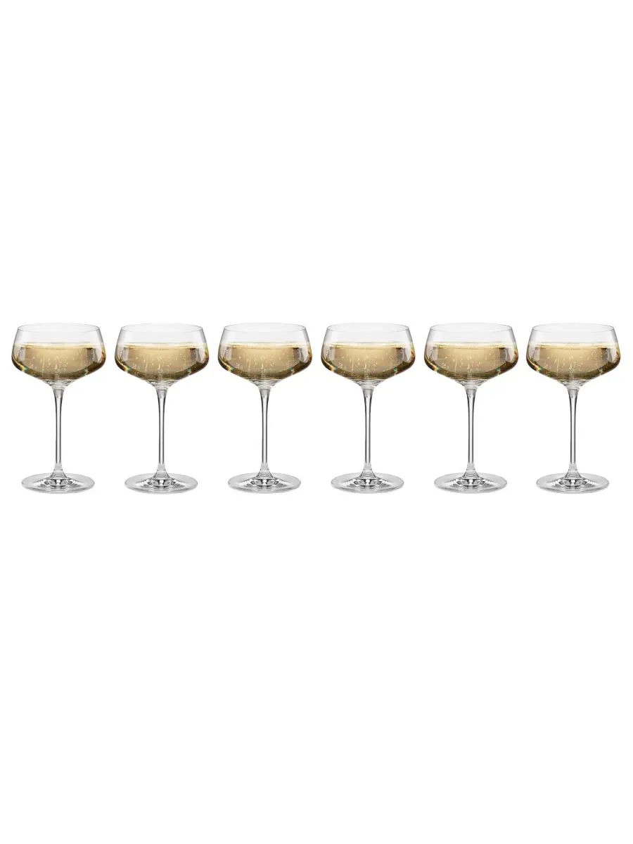 Набор из 6 угловых купе Tuscany Classics Lenox — изображение 4 из 4, прозрачный