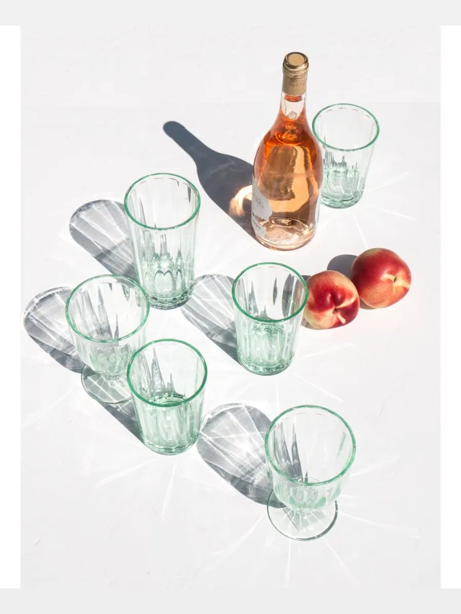 Набор из 6 простых бокалов для коктейля "Double Old Fashioned" с волнистым краем Abode Homewares — изображение 3 из 7