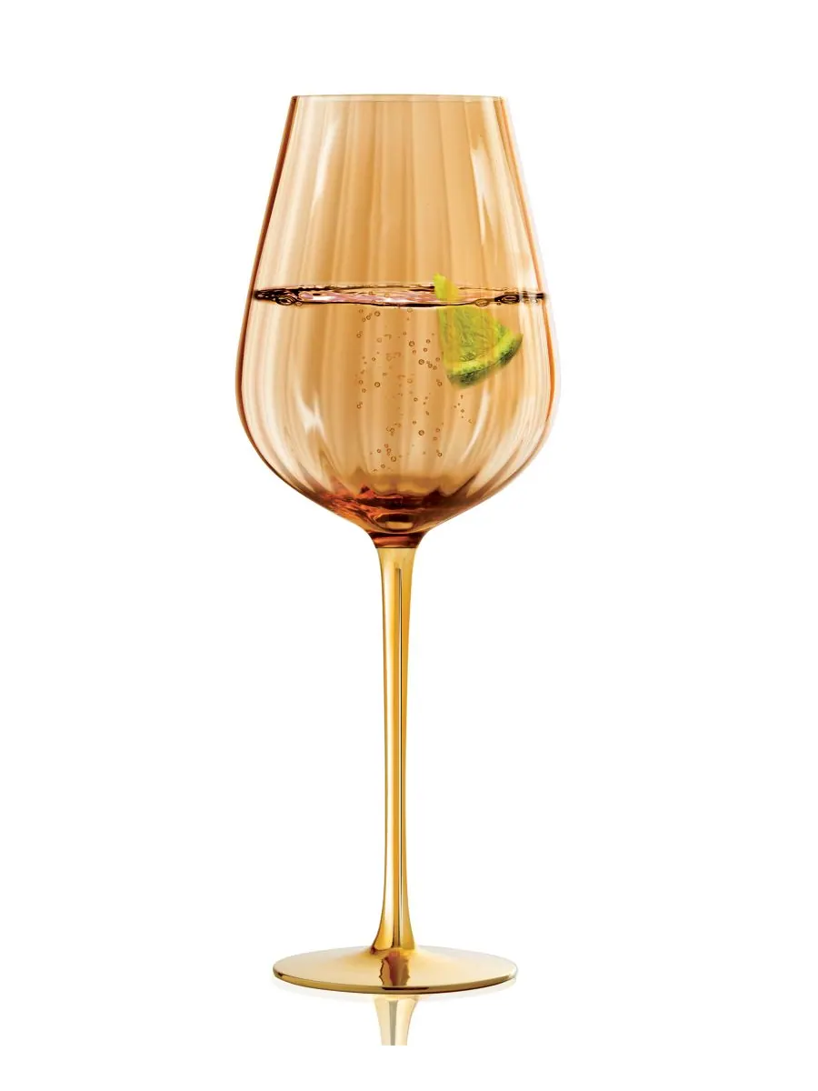 Набор из 2 универсальных бокалов для вина Posh Qualia Glass — изображение 2 из 7, янтарный