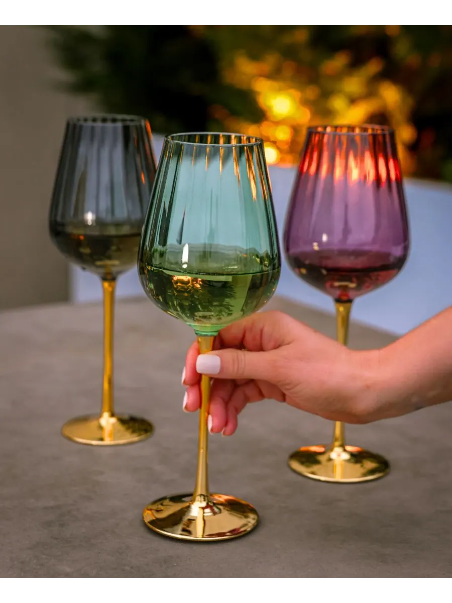 Набор из 2 универсальных бокалов для вина Posh Qualia Glass — изображение 4 из 7, янтарный