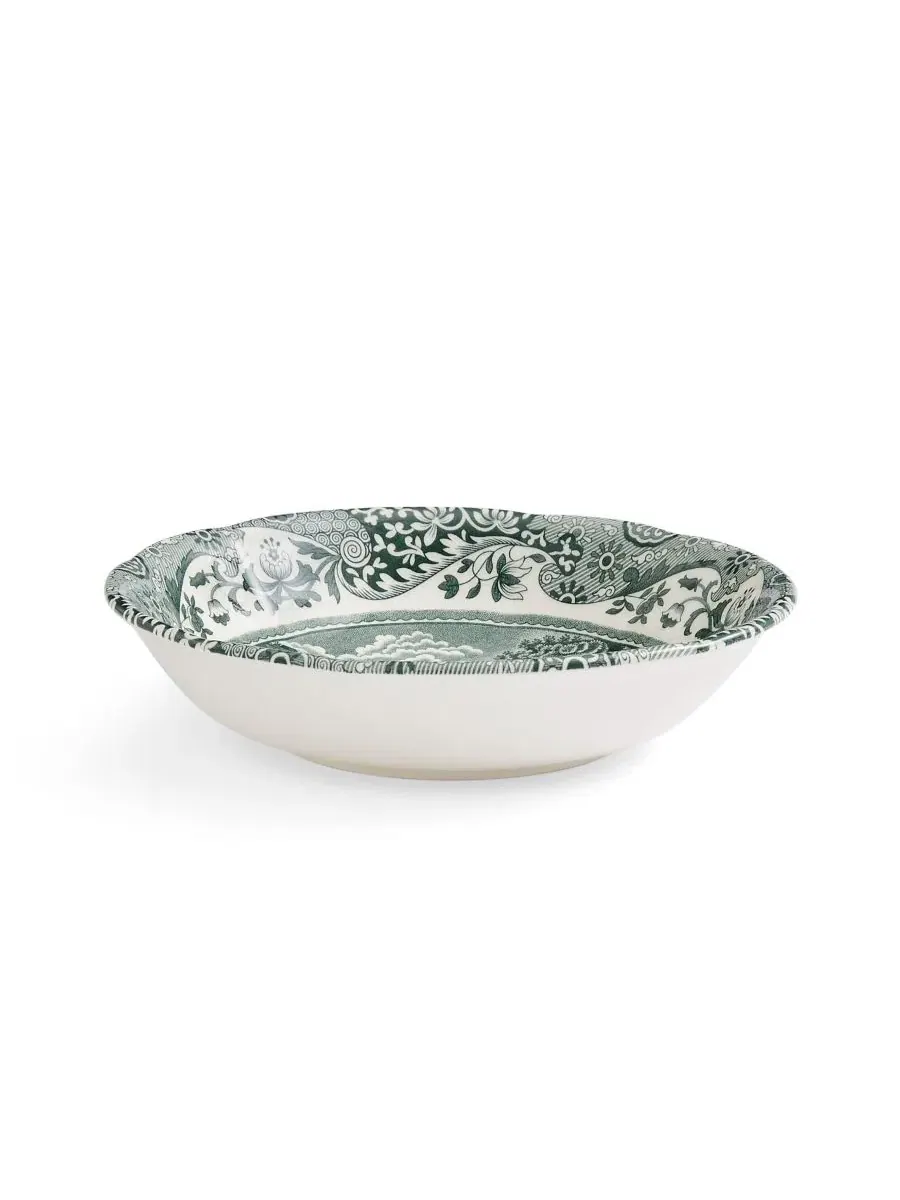 Набор из 4 итальянских мисок для хлопьев Heritage Green Spode — изображение 6 из 10, зеленый
