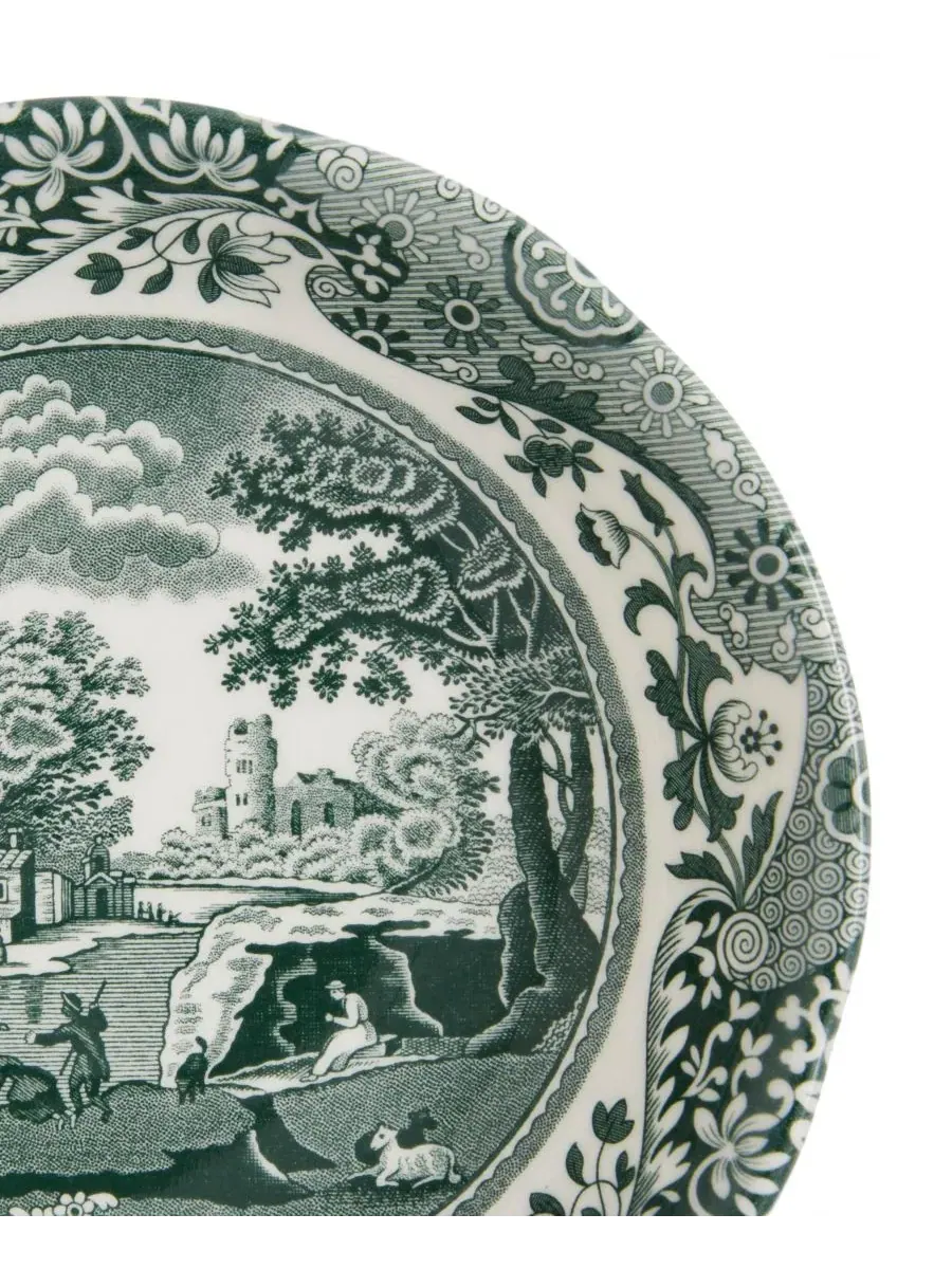 Набор из 4 итальянских мисок для хлопьев Heritage Green Spode — изображение 7 из 10, зеленый