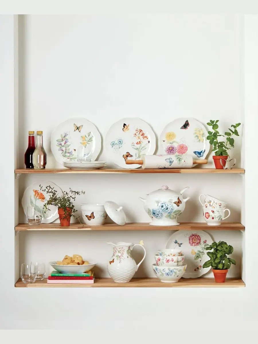 Чайный и десертный сервиз Butterfly Meadow, 37 предметов, на 8 персон Lenox — изображение 5 из 6, мульти
