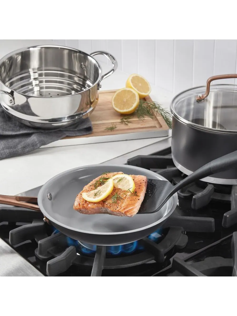Cuisinart Набор посуды «Матовый черный элегантный», 11 предметов — изображение 4 из 10