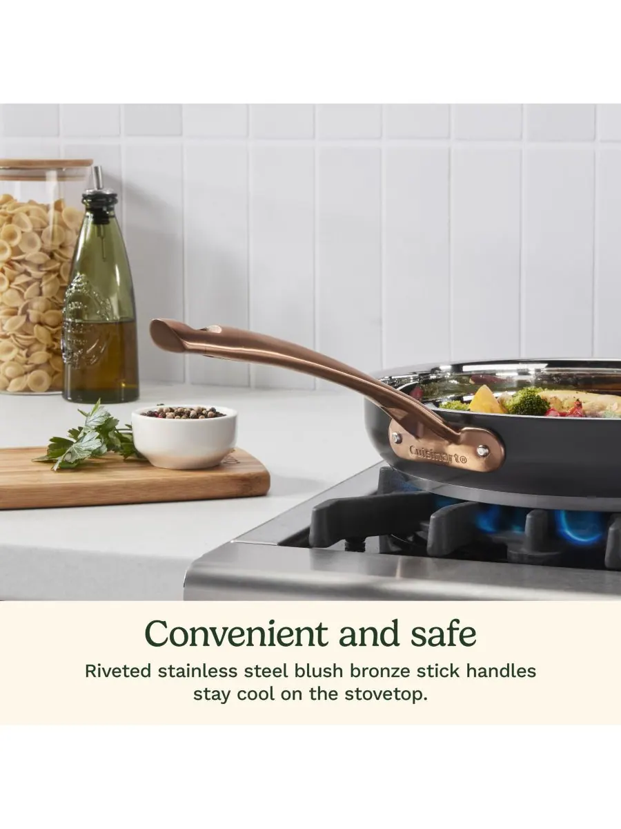 Cuisinart Набор посуды «Матовый черный элегантный», 11 предметов — изображение 7 из 10