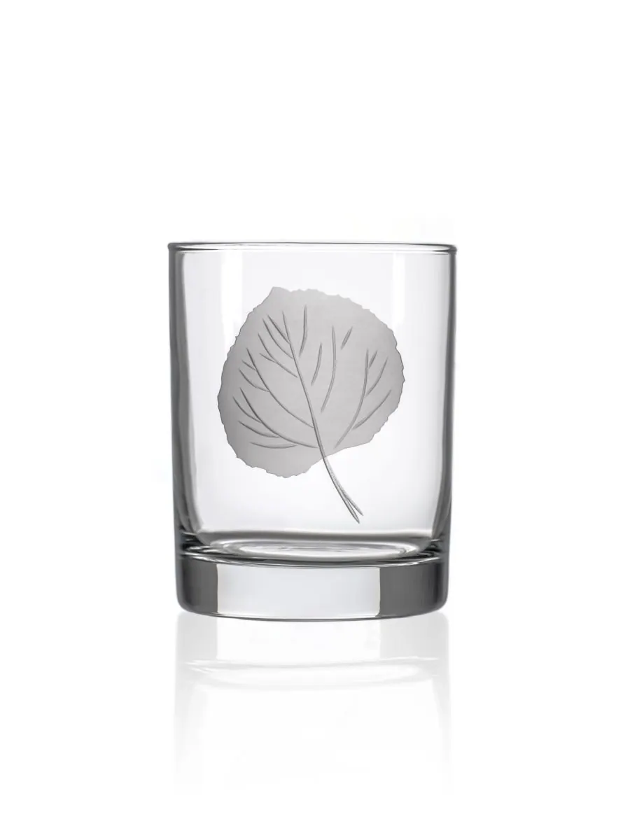 Набор из 4 стаканов Leaf Double Old Fashioned Glass объемом 13 унций (373 мл) Rolf Glass — изображение 2 из 3, прозрачный