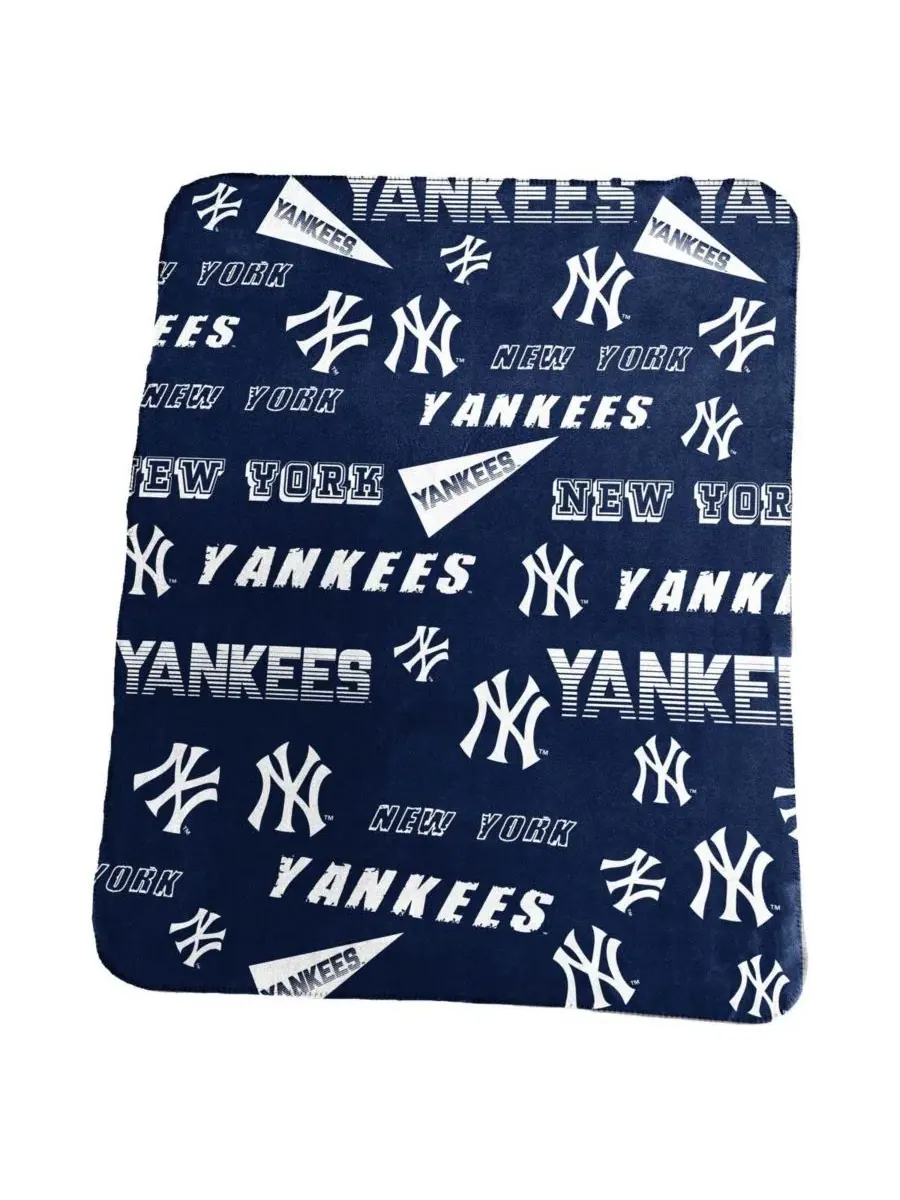 Флисовое одеяло New York Yankees, классическое, 127 x 152 см Logo Brands — изображение 1 из 1, нет цвета