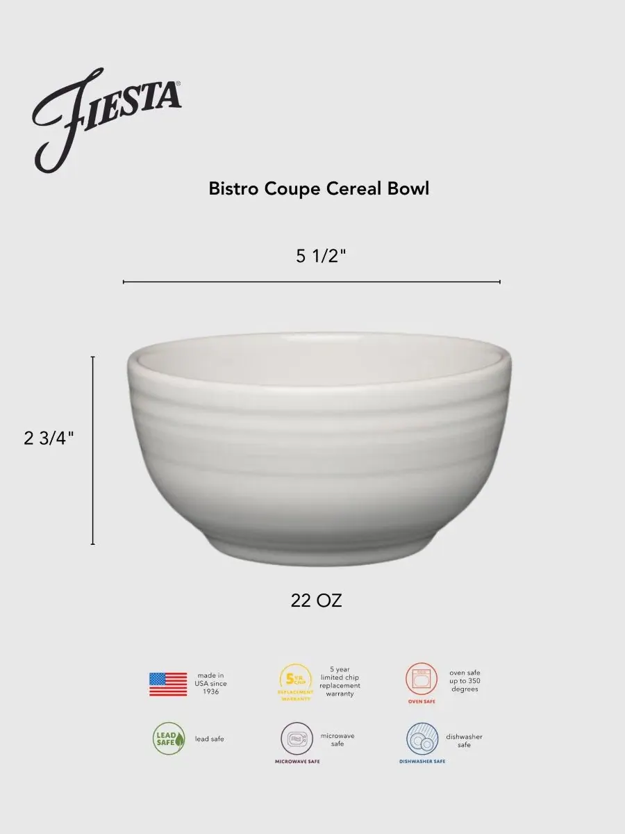 Миска для хлопьев Lavender Bistro Coupe, 624 г Fiesta — изображение 3 из 5, фиолетовый