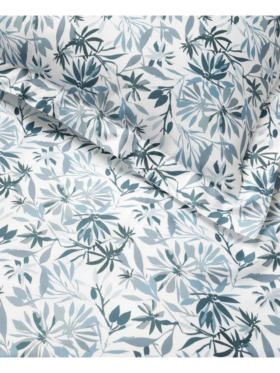 Пододеяльник Olivia Floral, размер King Sferra — изображение 4 из 7, голубой