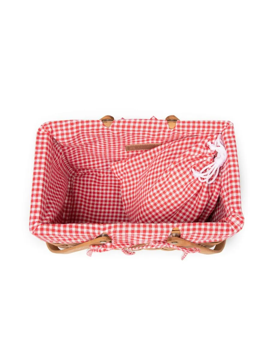 Корзина для пикника Piccola, сервиз на 2 персоны Picnic Time — изображение 2 из 6, красный
