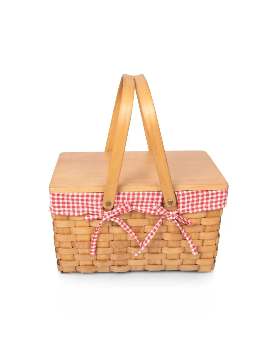 Корзина для пикника Piccola, сервиз на 2 персоны Picnic Time — изображение 5 из 6, красный