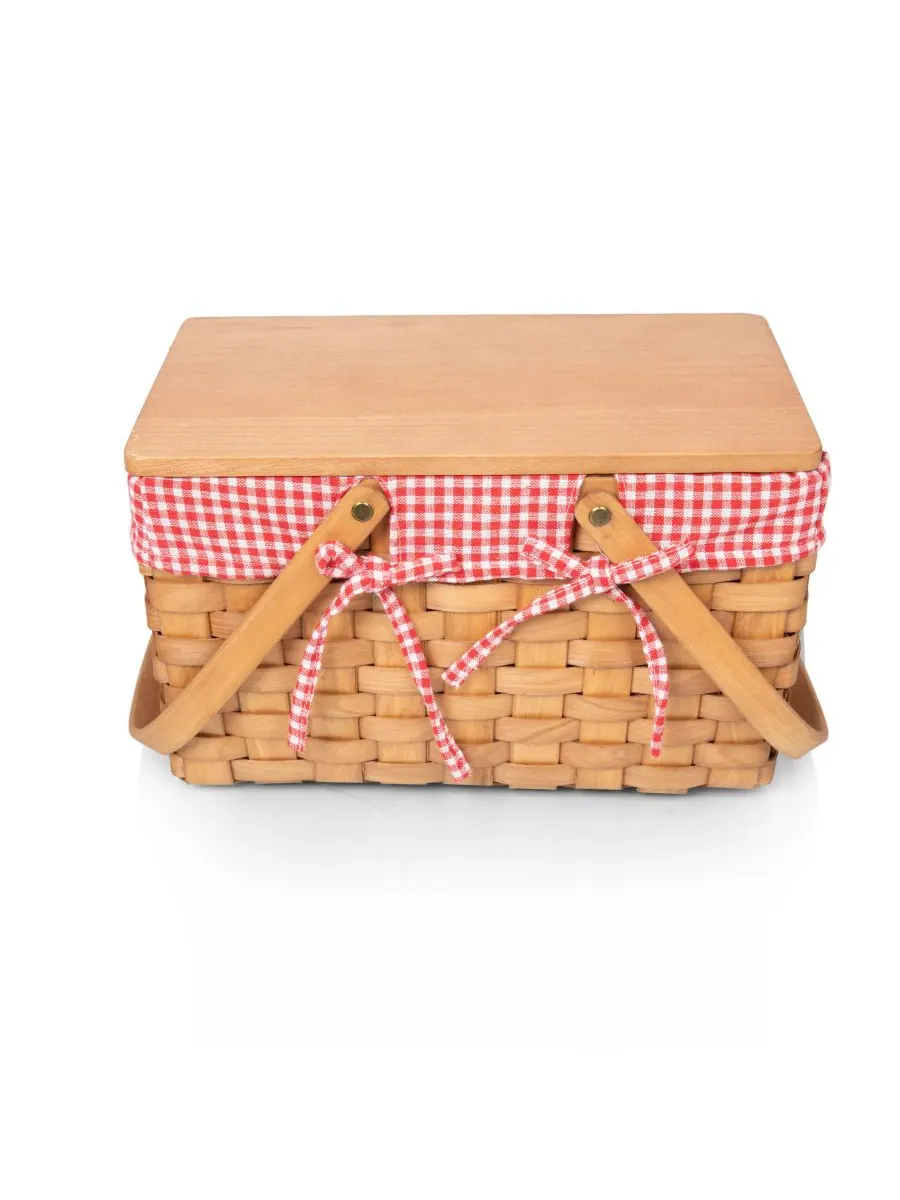 Корзина для пикника Piccola, сервиз на 2 персоны Picnic Time — изображение 6 из 6, красный