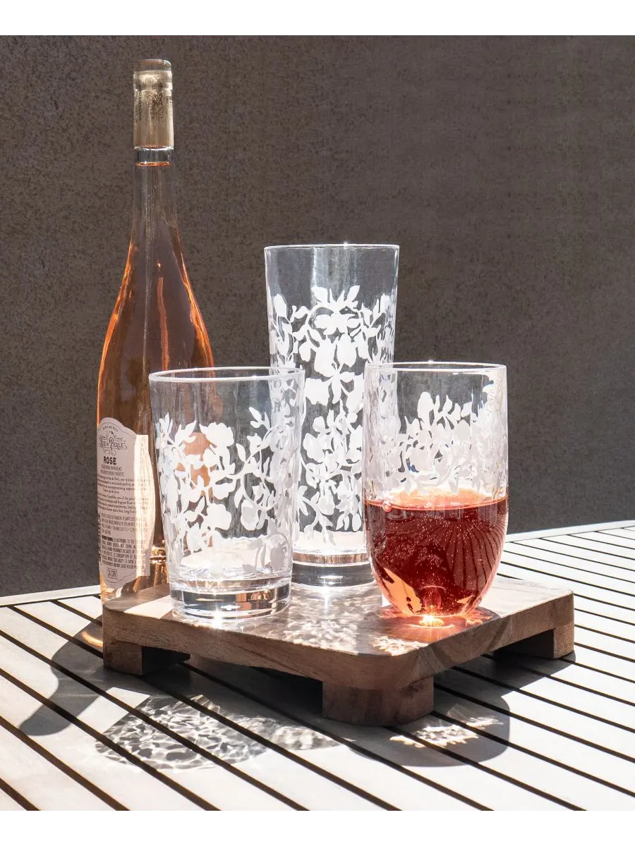 Набор из 6 бокалов без ножки Vines Etch Abode Homewares — изображение 3 из 3, прозрачный
