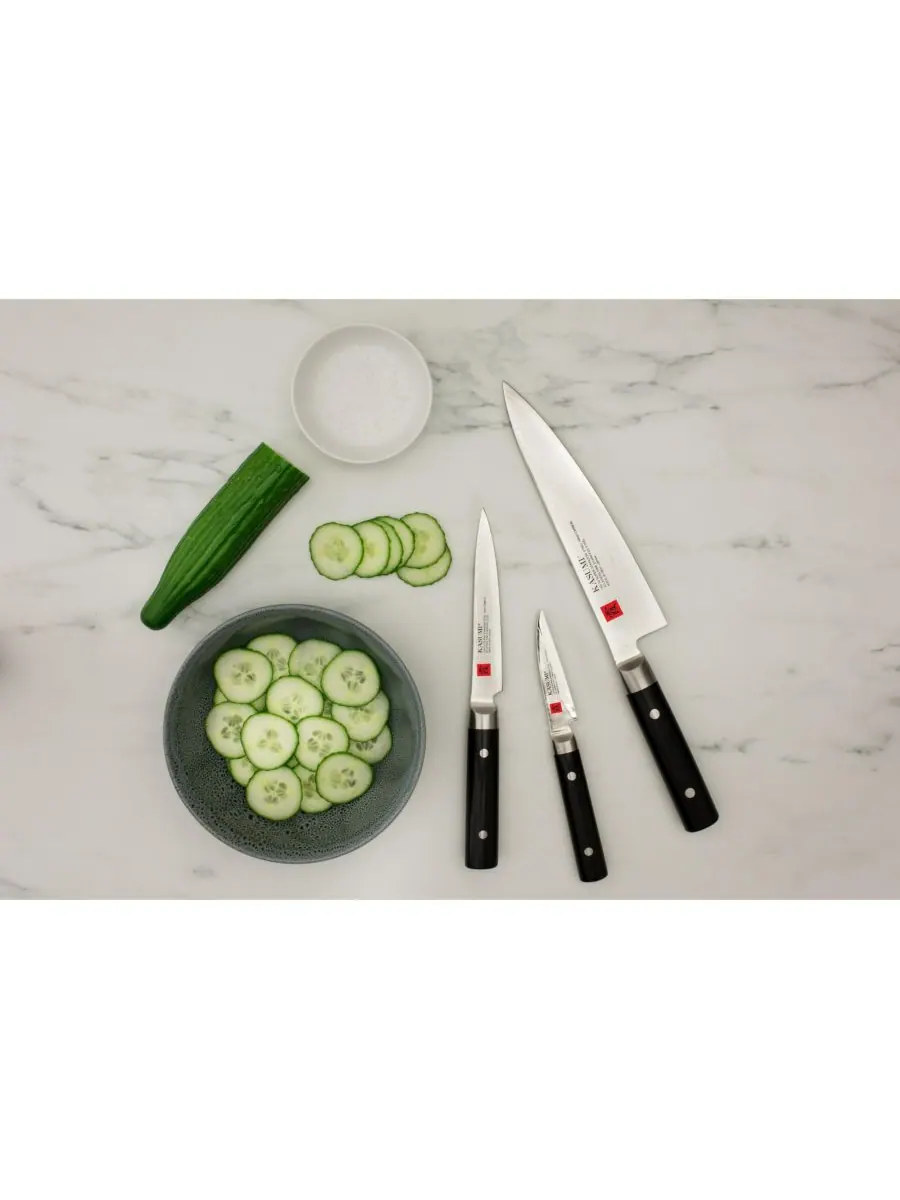 Набор столовых приборов Gyuto из 3 предметов Kasumi — изображение 2 из 7, серебристый