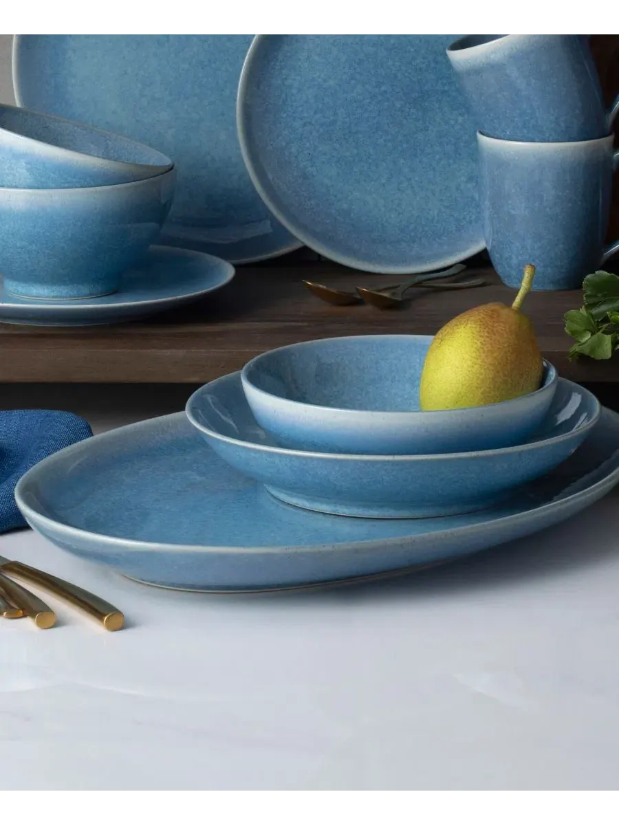 Овальное блюдо Colorwave Kiln Azure Noritake — изображение 5 из 5, синий