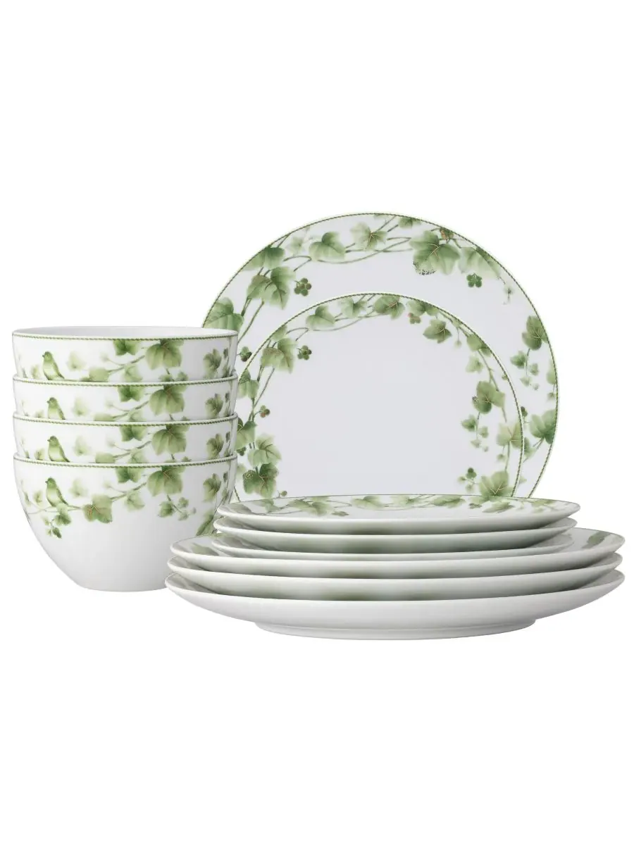Набор посуды из 12 предметов на 4 персоны Noritake Ivy Whisper — изображение 1 из 10, зеленый
