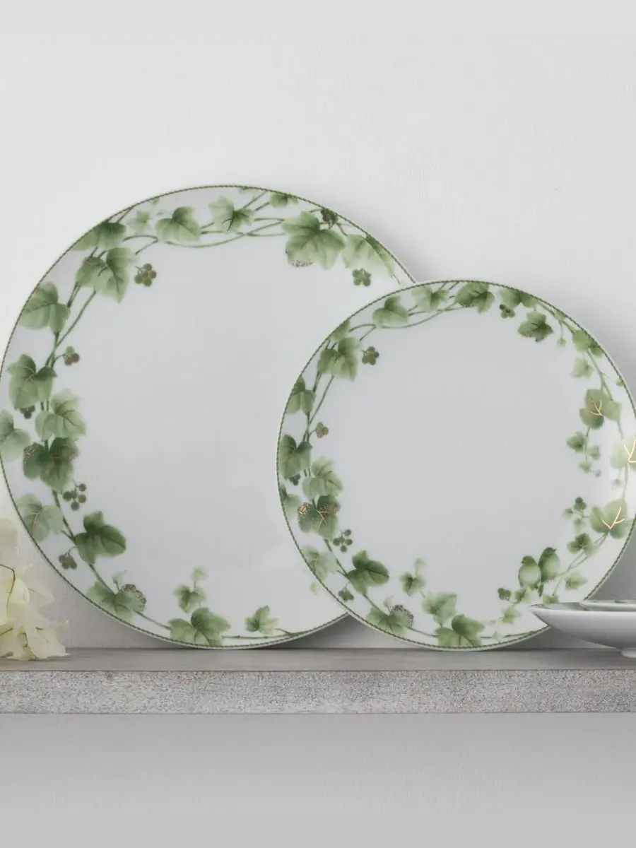Набор посуды из 12 предметов на 4 персоны Noritake Ivy Whisper — изображение 8 из 10, зеленый