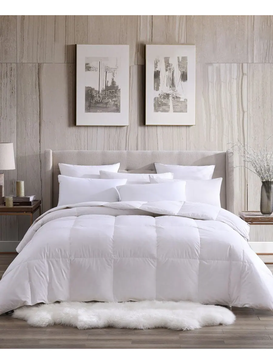 Serta Охлаждающее всесезонное одеяло HeiQ Cooling White из пера и пуха, размер Full/Queen — изображение 4 из 5, белый