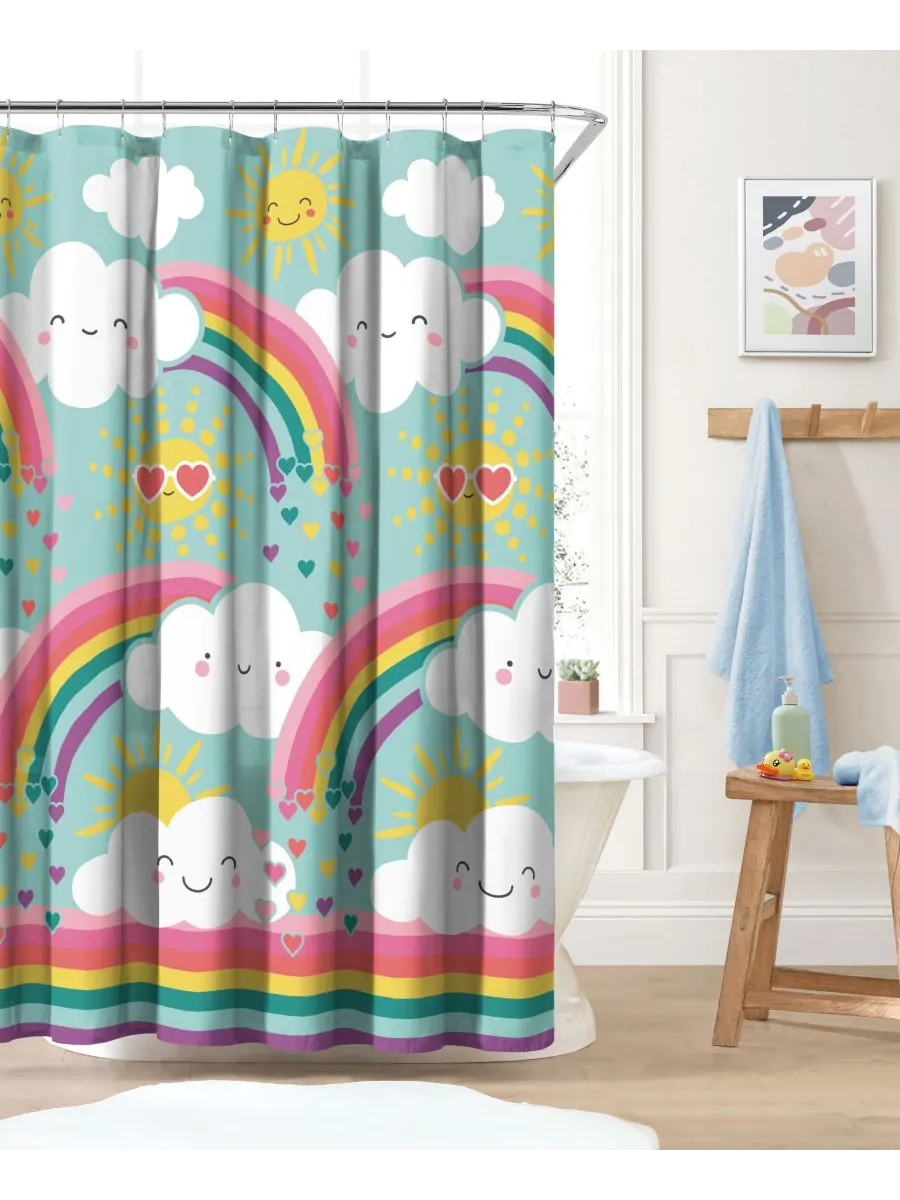 Занавеска для душа Rainbow Flare, 72" x 72" Dream Factory — изображение 1 из 4, мульти