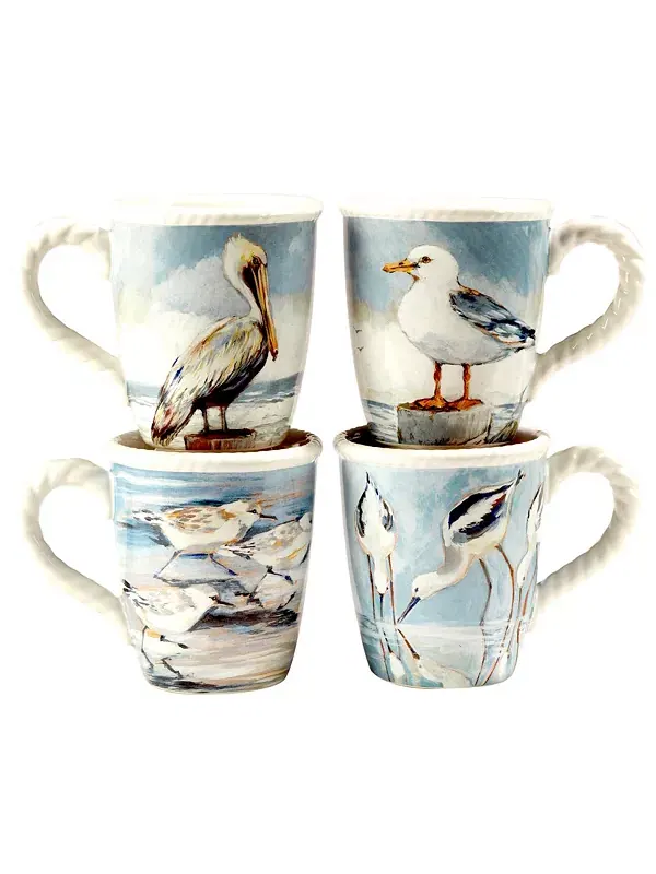 Набор столовых приборов Shorebirds, 16 предметов Certified International — изображение 4 из 4, синий
