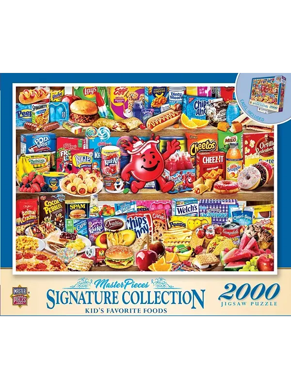 Коллекция Signature — пазл из 2000 деталей с любимыми детскими блюдами Masterpieces Puzzles — изображение 1 из 3, мульти