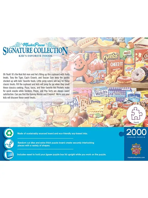 Коллекция Signature — пазл из 2000 деталей с любимыми детскими блюдами Masterpieces Puzzles — изображение 3 из 3, мульти