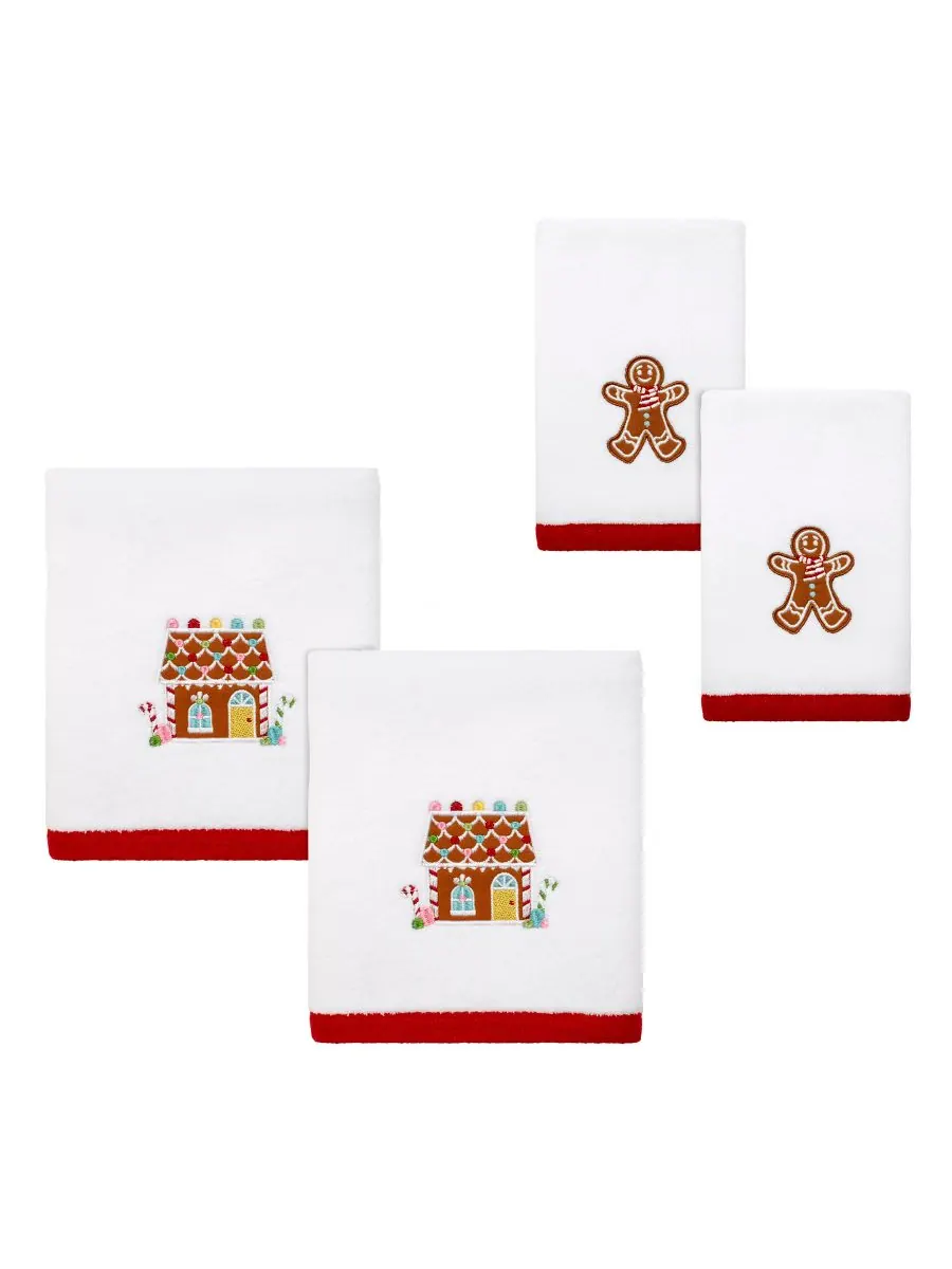 Хлопковое полотенце для рук Sweet Treat, 28 x 16 дюймов Avanti, White, Hand Towels — изображение 4 из 4, белый