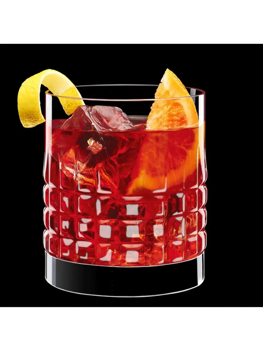 Набор из 4 бокалов для коктейля Mixology Charme Double Old Fashion объемом 12,75 унций Luigi — изображение 2 из 3, прозрачный