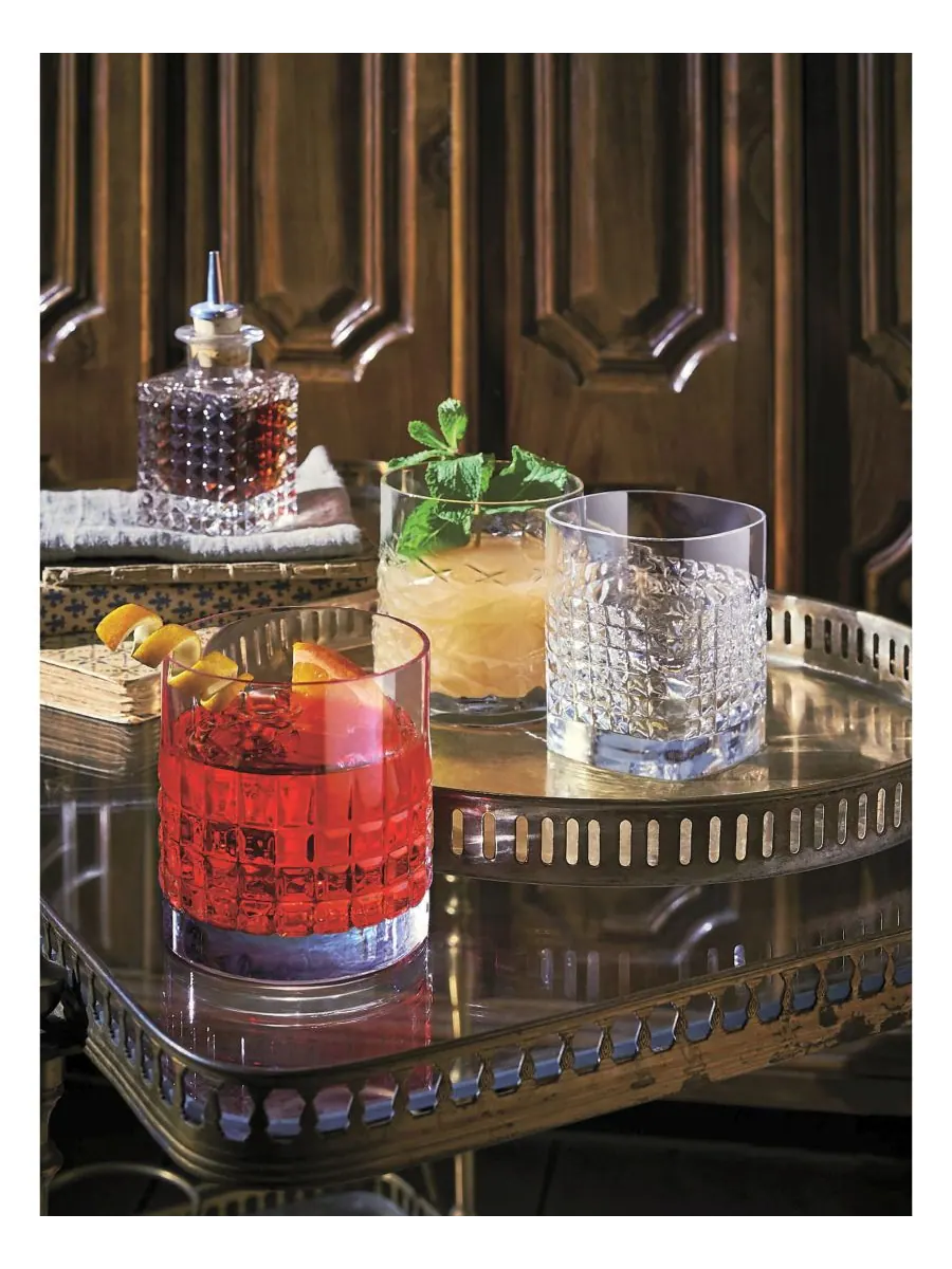 Набор из 4 бокалов для коктейля Mixology Charme Double Old Fashion объемом 12,75 унций Luigi — изображение 3 из 3, прозрачный
