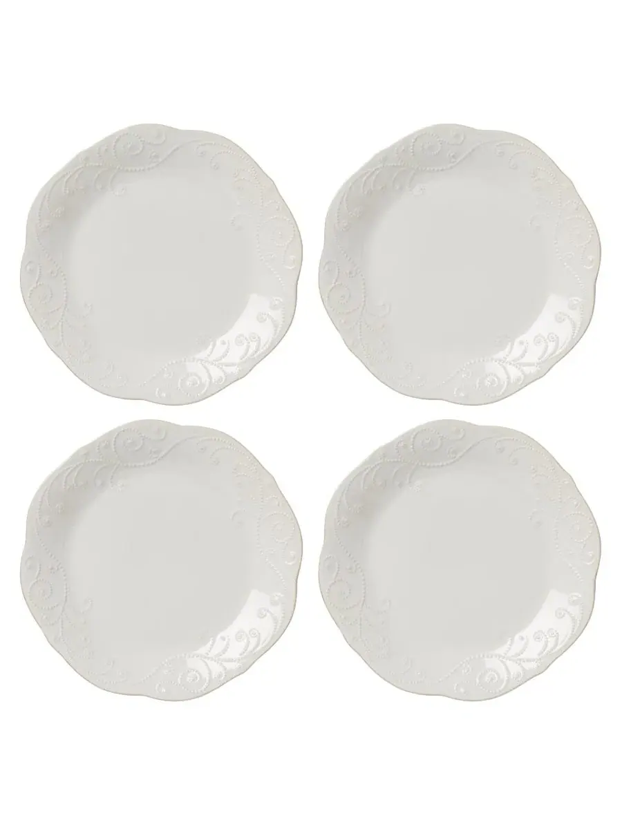 Набор из 4 обеденных тарелок French Perle Lenox
