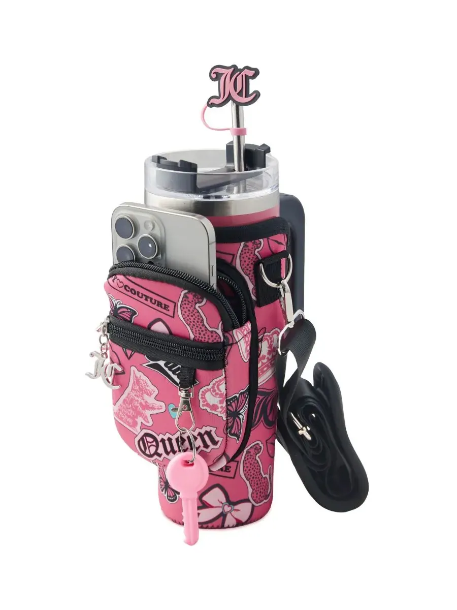 Полезная дорожная кружка Jetsetter из нержавеющей стали, 0,9 л Juicy Couture