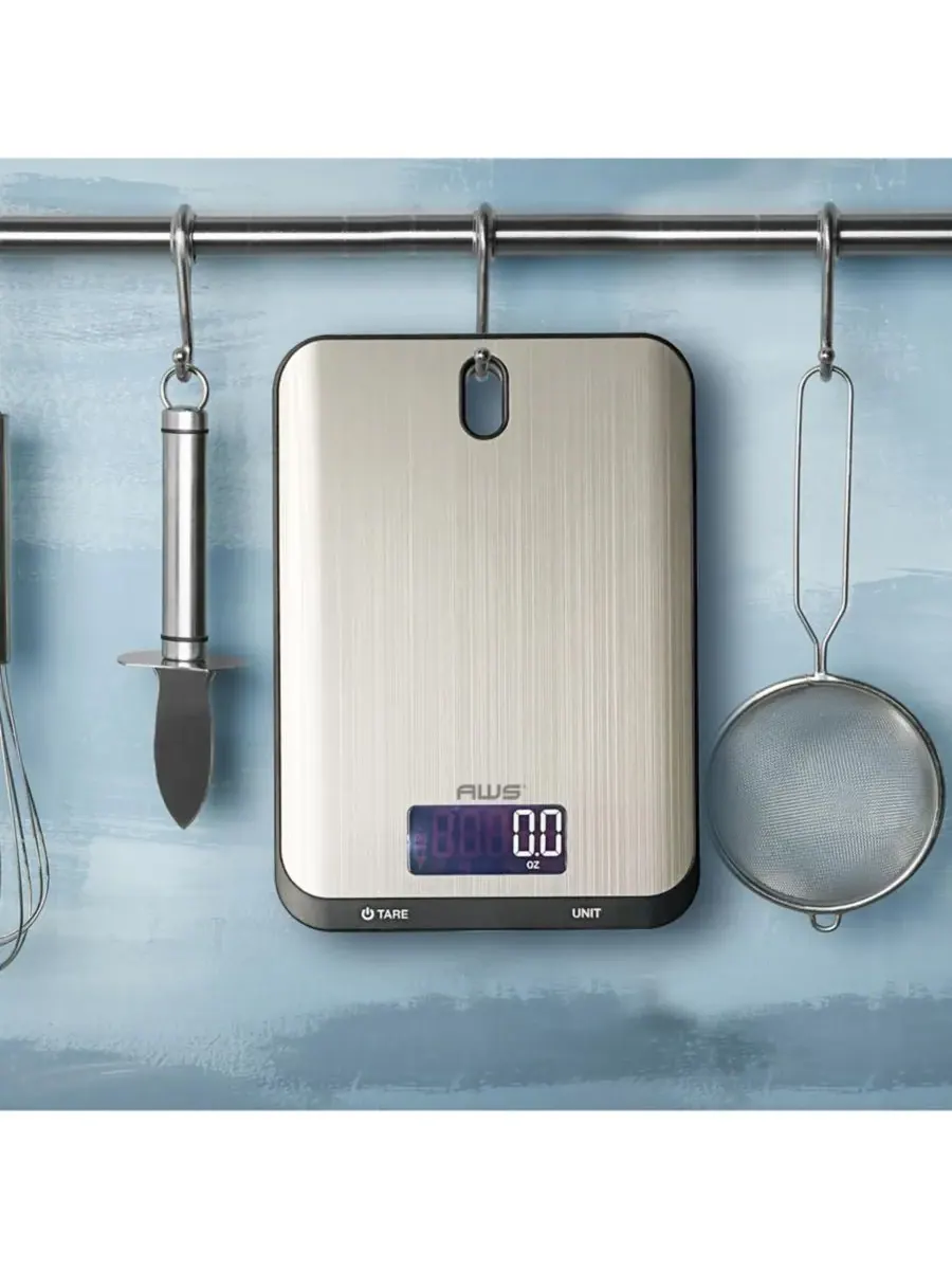 Цифровые кухонные весы Culinarian, 10 л x 2,8 мл American Weigh Scales — серебристый