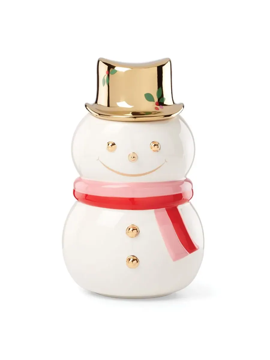 Банка для печенья Kate Spade Be Jolly Snowman Kate Spade New York — изображение 1 из 6, мульти