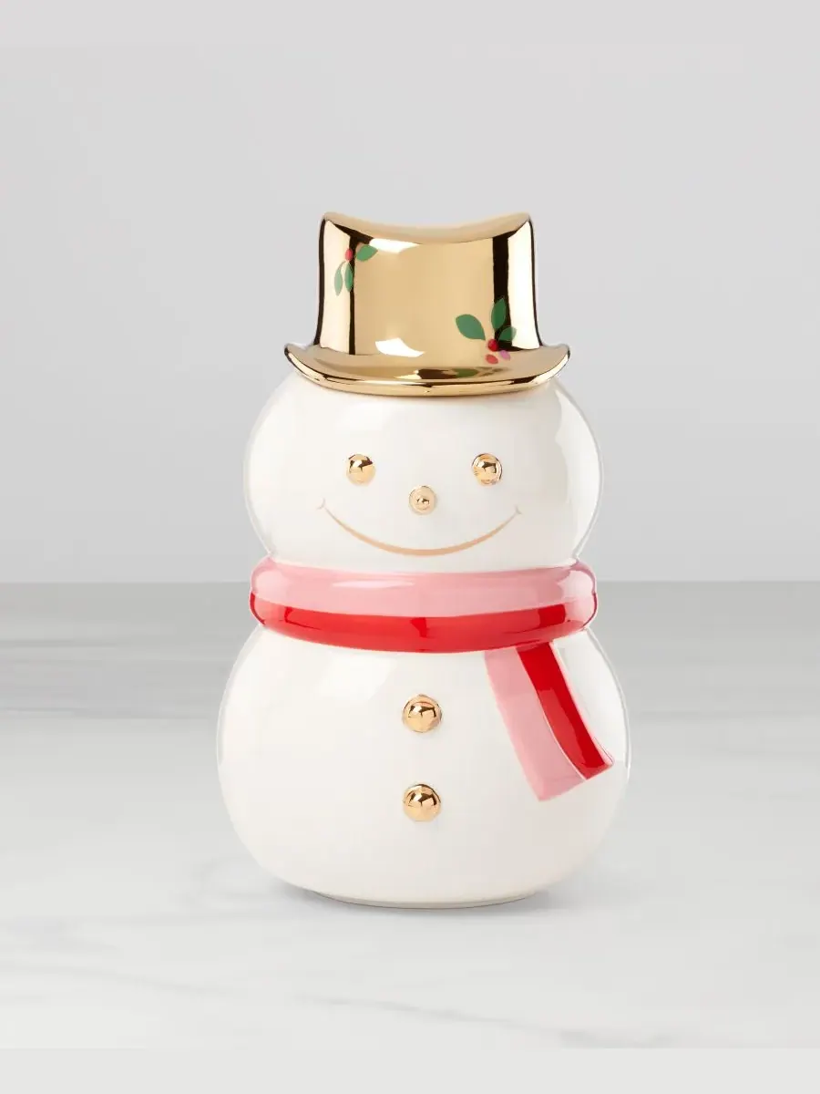 Банка для печенья Kate Spade Be Jolly Snowman Kate Spade New York — изображение 4 из 6, мульти