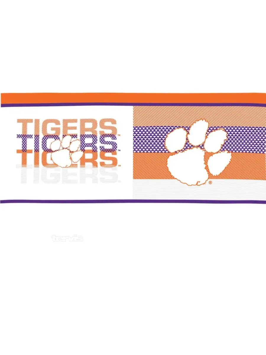 Набор из 4 стаканов Tervis Classic 16 унций, Clemson Tigers, Hype Stripes, Arctic и Competitor — изображение 5 из 5