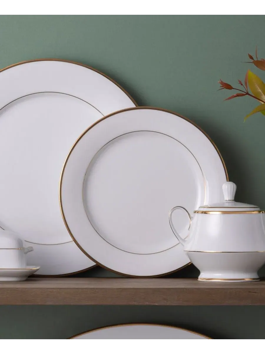 Набор из 4 салатных тарелок Noritake Heritage 21 см — изображение 4 из 10, золото