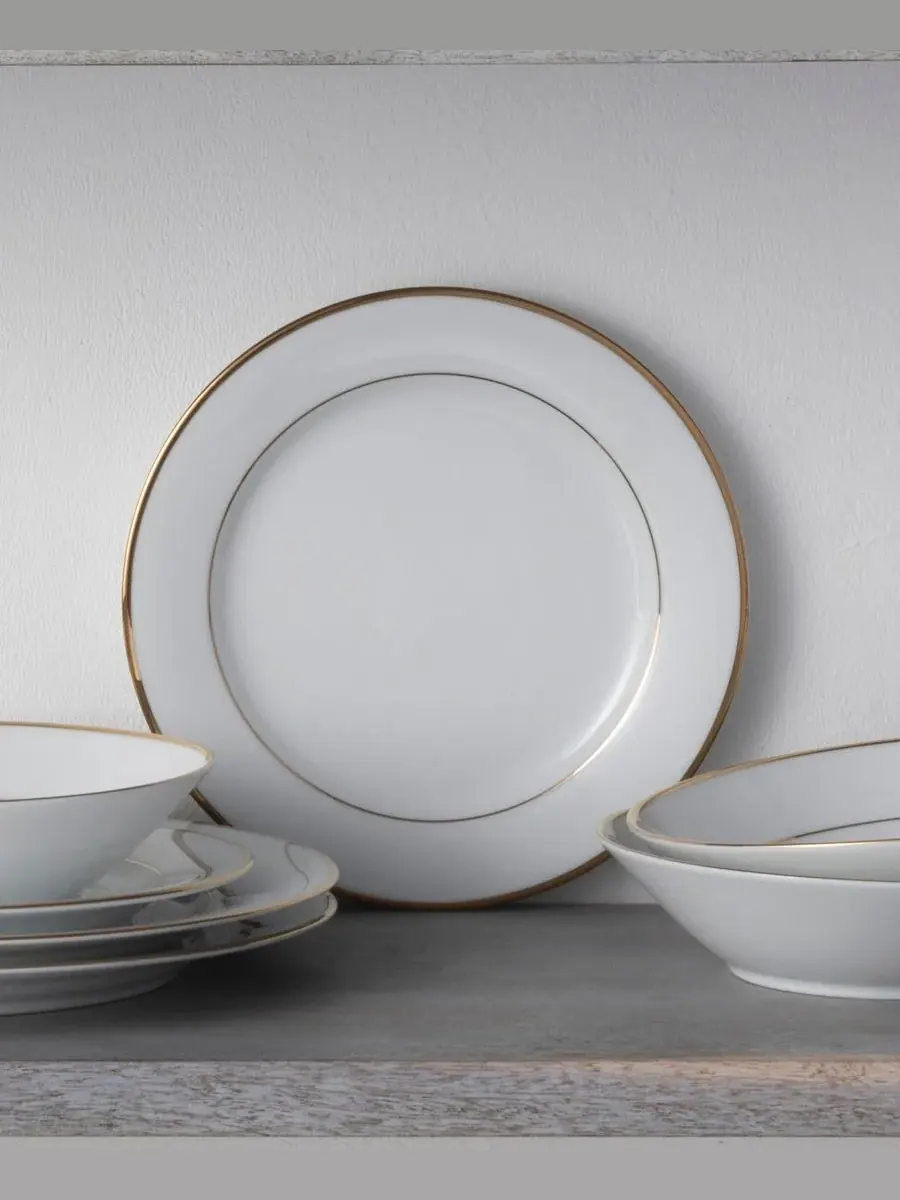 Набор из 4 салатных тарелок Noritake Heritage 21 см — изображение 6 из 10, золото